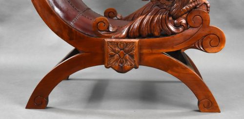 19TH CENTURY CONTINENTAL WALNUT ARMCHAIR - ADDITIONAL PHOTO 12