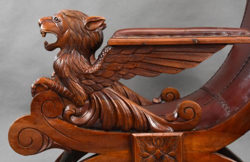19TH CENTURY CONTINENTAL WALNUT ARMCHAIR - ADDITIONAL PHOTO 13