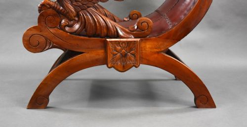 19TH CENTURY CONTINENTAL WALNUT ARMCHAIR - ADDITIONAL PHOTO 14
