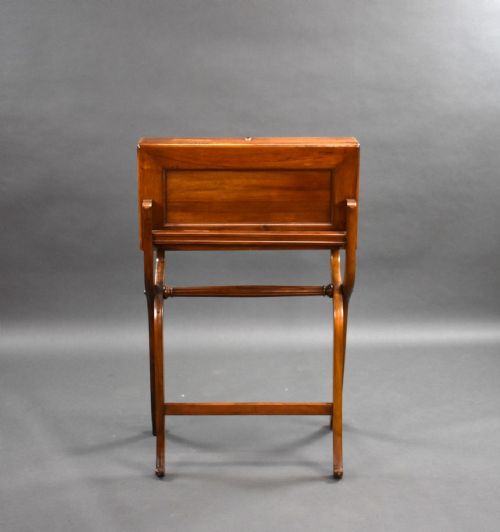VICTORIAN WALNUT CAMPAIGN TRAVELLING DESK - ADDITIONAL PHOTO 1