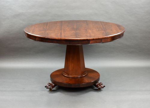 WILLIAM IV ROSEWOOD CIRCULAR BREAKFAST TABLE - ADDITIONAL PHOTO 1