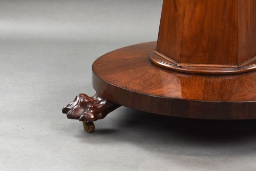 WILLIAM IV ROSEWOOD CIRCULAR BREAKFAST TABLE - ADDITIONAL PHOTO 5