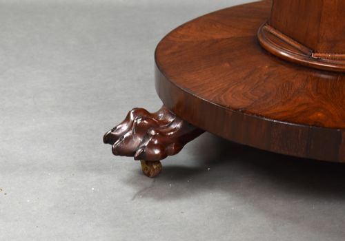 WILLIAM IV ROSEWOOD CIRCULAR BREAKFAST TABLE - ADDITIONAL PHOTO 7