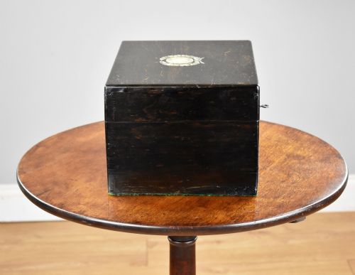 VICTORIAN ROSEWOOD TRAVELLING VANITYJEWELLERY BOX - ADDITIONAL PHOTO 2