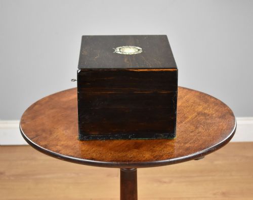 VICTORIAN ROSEWOOD TRAVELLING VANITYJEWELLERY BOX - ADDITIONAL PHOTO 4