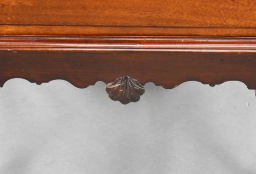 ANTIQUE MAHOGANY CHEST ON STAND - ADDITIONAL PHOTO 4