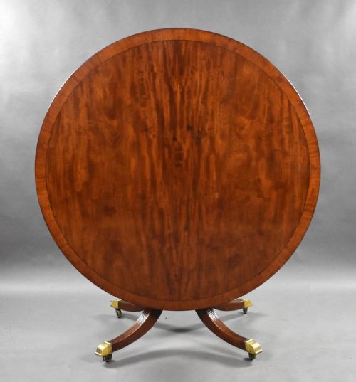 Regency Mahogany Circular Breakfast Table
