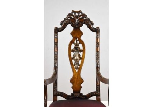 SET OF 14 20TH CENTURY ENGLISH ANTIQUE QUEEN ANNE STYLE DINING CHAIRS - ADDITIONAL PHOTO 4