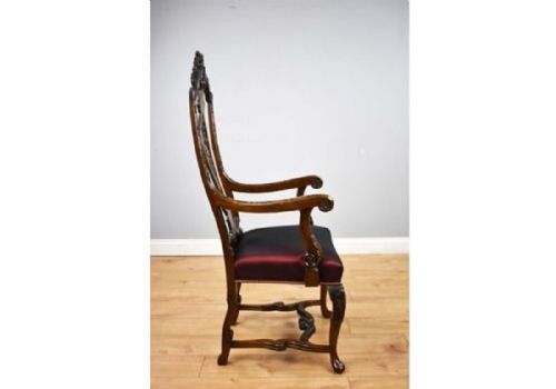 SET OF 14 20TH CENTURY ENGLISH ANTIQUE QUEEN ANNE STYLE DINING CHAIRS - ADDITIONAL PHOTO 5