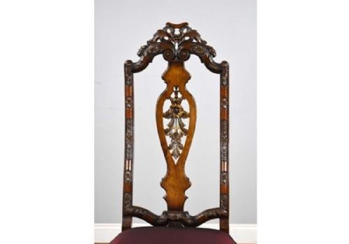 SET OF 14 20TH CENTURY ENGLISH ANTIQUE QUEEN ANNE STYLE DINING CHAIRS - ADDITIONAL PHOTO 9