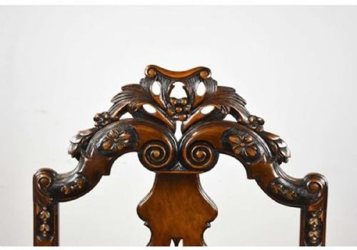 SET OF 14 20TH CENTURY ENGLISH ANTIQUE QUEEN ANNE STYLE DINING CHAIRS - ADDITIONAL PHOTO 10