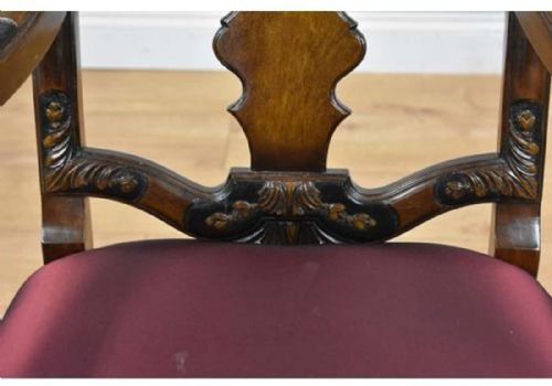 SET OF 14 20TH CENTURY ENGLISH ANTIQUE QUEEN ANNE STYLE DINING CHAIRS - ADDITIONAL PHOTO 12