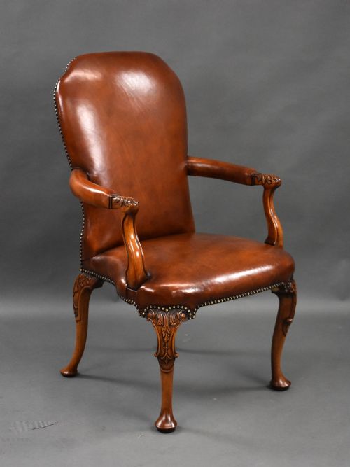 SET OF 7 HAND DYED LEATHER ARMCHAIRS - ADDITIONAL PHOTO 1