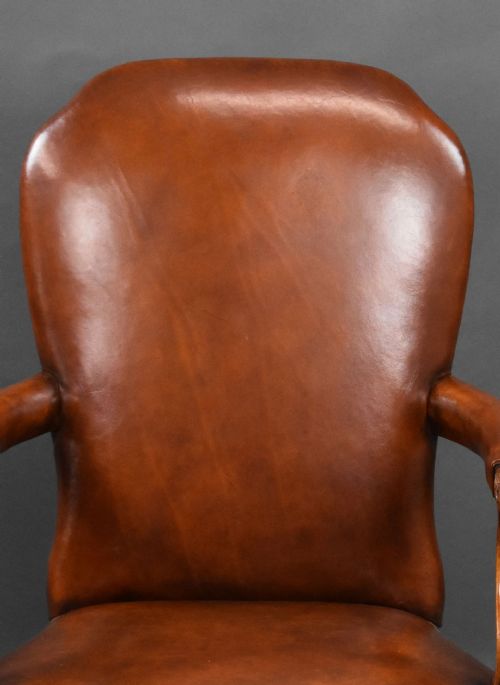 SET OF 7 HAND DYED LEATHER ARMCHAIRS - ADDITIONAL PHOTO 3