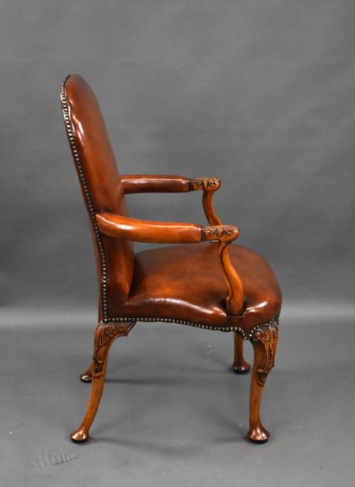 SET OF 7 HAND DYED LEATHER ARMCHAIRS - ADDITIONAL PHOTO 7