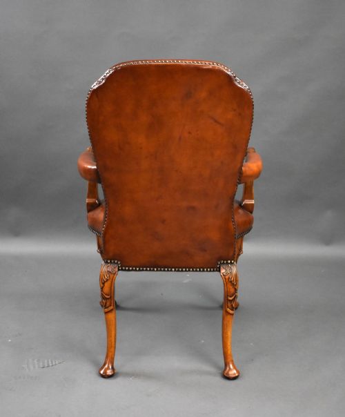 SET OF 7 HAND DYED LEATHER ARMCHAIRS - ADDITIONAL PHOTO 8