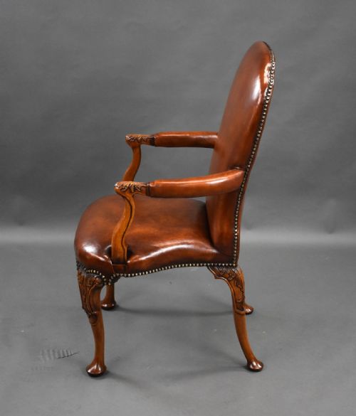 SET OF 7 HAND DYED LEATHER ARMCHAIRS - ADDITIONAL PHOTO 9
