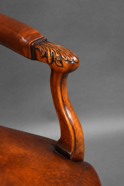 SET OF 7 HAND DYED LEATHER ARMCHAIRS - ADDITIONAL PHOTO 10