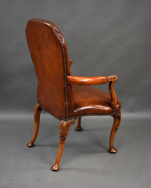 SET OF 7 HAND DYED LEATHER ARMCHAIRS - ADDITIONAL PHOTO 12