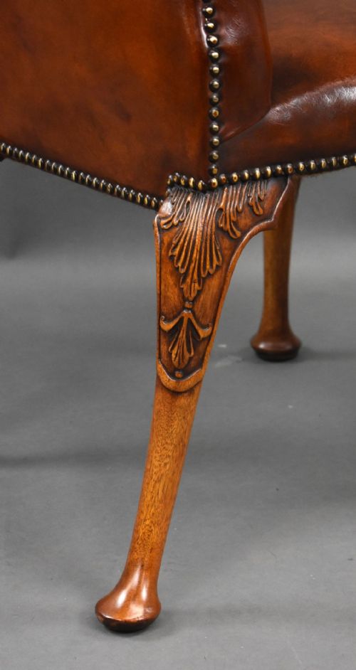 SET OF 7 HAND DYED LEATHER ARMCHAIRS - ADDITIONAL PHOTO 13