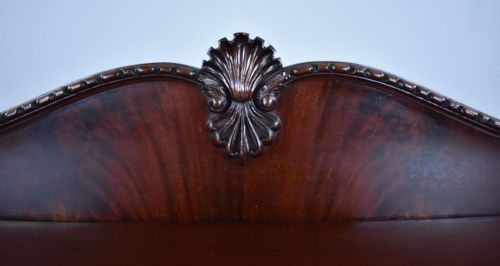 EDWARDIAN MAHOGANY SERPENTINE CABINET - ADDITIONAL PHOTO 4