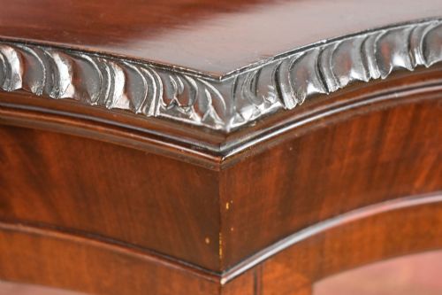 EDWARDIAN MAHOGANY SERPENTINE CABINET - ADDITIONAL PHOTO 9