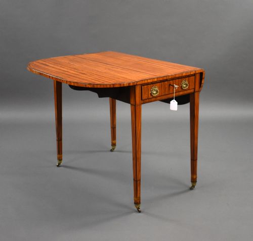 GEORGE III SATINWOOD PEMBROKE TABLE - ADDITIONAL PHOTO 1