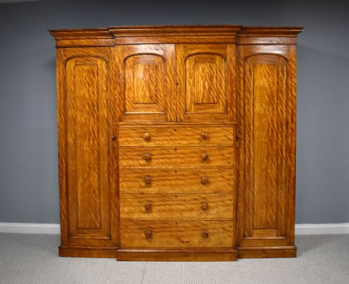 Victorian Satin Birch Wardrobe
