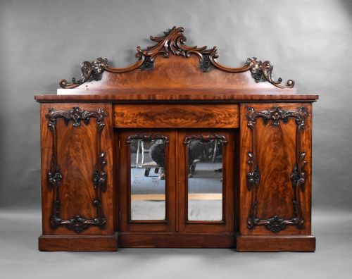 VICTORIAN FLAME MAHOGANY SIDEBOARD - ADDITIONAL PHOTO 1