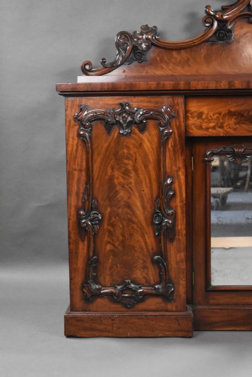 VICTORIAN FLAME MAHOGANY SIDEBOARD - ADDITIONAL PHOTO 3