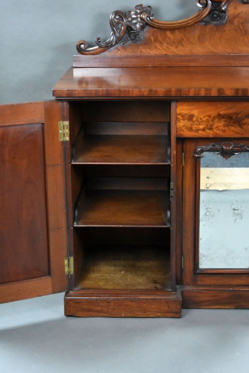 VICTORIAN FLAME MAHOGANY SIDEBOARD - ADDITIONAL PHOTO 5