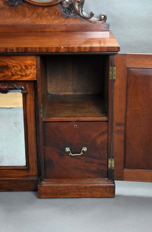 VICTORIAN FLAME MAHOGANY SIDEBOARD - ADDITIONAL PHOTO 6