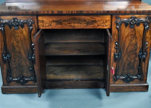 VICTORIAN FLAME MAHOGANY SIDEBOARD - ADDITIONAL PHOTO 7