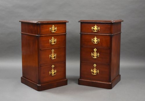 Pair of Victorian Mahogany Bedside Chests
