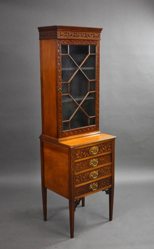Edwardian Mahogany Display Cabinet
