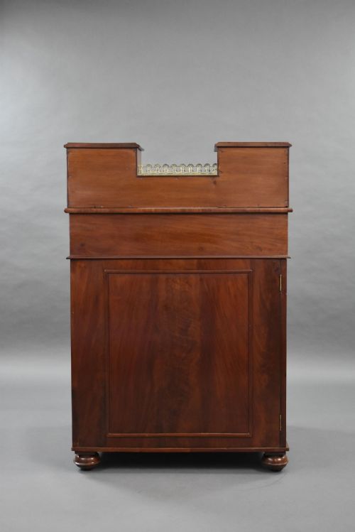LARGE WILLIAM IV MAHOGANY DAVENPORT - ADDITIONAL PHOTO 3
