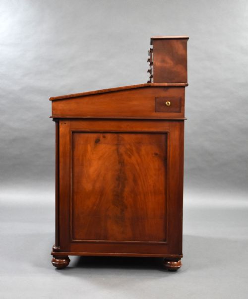 LARGE WILLIAM IV MAHOGANY DAVENPORT - ADDITIONAL PHOTO 4