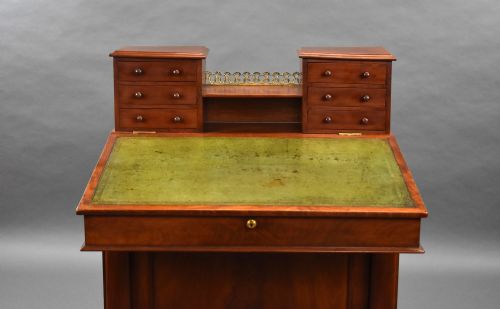 LARGE WILLIAM IV MAHOGANY DAVENPORT - ADDITIONAL PHOTO 7