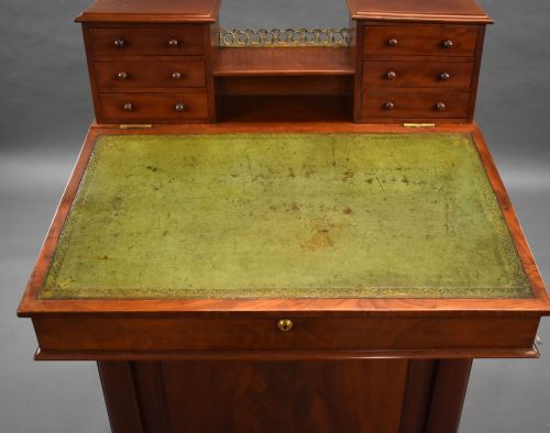 LARGE WILLIAM IV MAHOGANY DAVENPORT - ADDITIONAL PHOTO 9