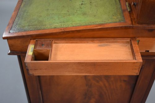LARGE WILLIAM IV MAHOGANY DAVENPORT - ADDITIONAL PHOTO 11
