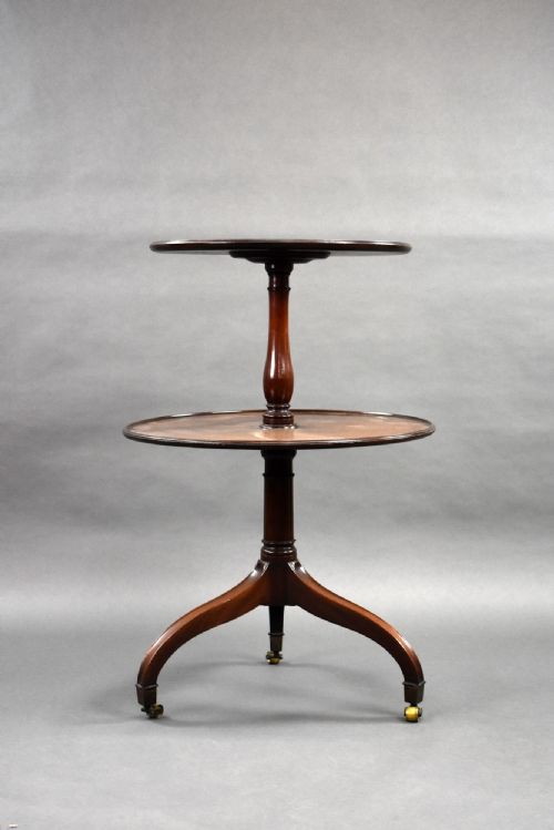 GEORGE III MAHOGANY DUMBWAITER - ADDITIONAL PHOTO 1