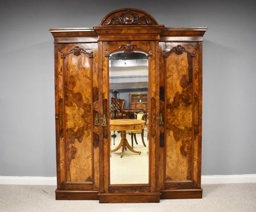 Victorian Burr Walnut Wardrobe
