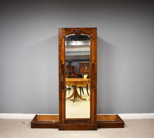 fig 1. Victorian Burr Walnut Wardrobe
