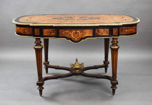 19TH CENTURY MARQUETRY CENTRE TABLE - ADDITIONAL PHOTO 1