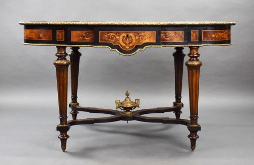 19TH CENTURY MARQUETRY CENTRE TABLE - ADDITIONAL PHOTO 2