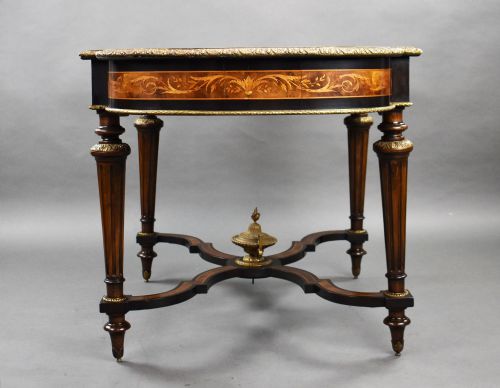 19TH CENTURY MARQUETRY CENTRE TABLE - ADDITIONAL PHOTO 3