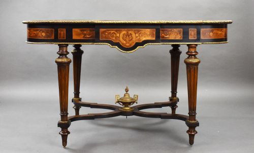 19TH CENTURY MARQUETRY CENTRE TABLE - ADDITIONAL PHOTO 4