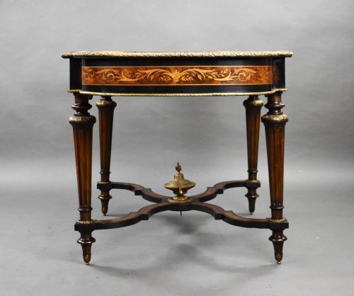 19TH CENTURY MARQUETRY CENTRE TABLE - ADDITIONAL PHOTO 5