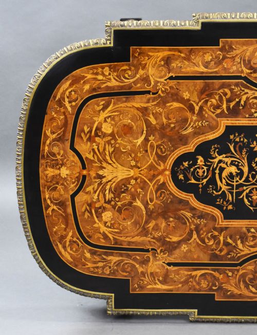 19TH CENTURY MARQUETRY CENTRE TABLE - ADDITIONAL PHOTO 7
