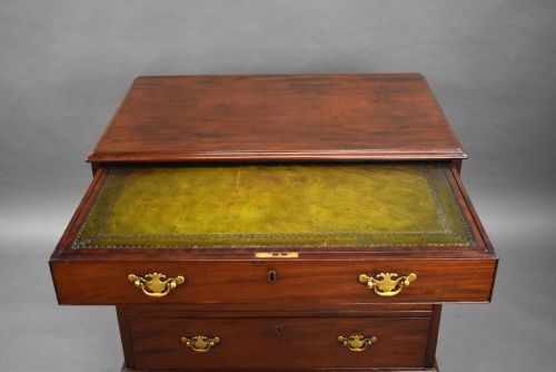 GEORGE II MAHOGANY DRESSING CHEST OF DRAWERS - ADDITIONAL PHOTO 6